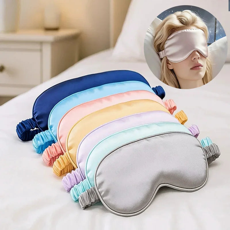 Double-Sided Silk Sleeping Eyeshade Light Blocking Breathable Protective Eye Wear For Travel Relax Safety Goggle New 2026