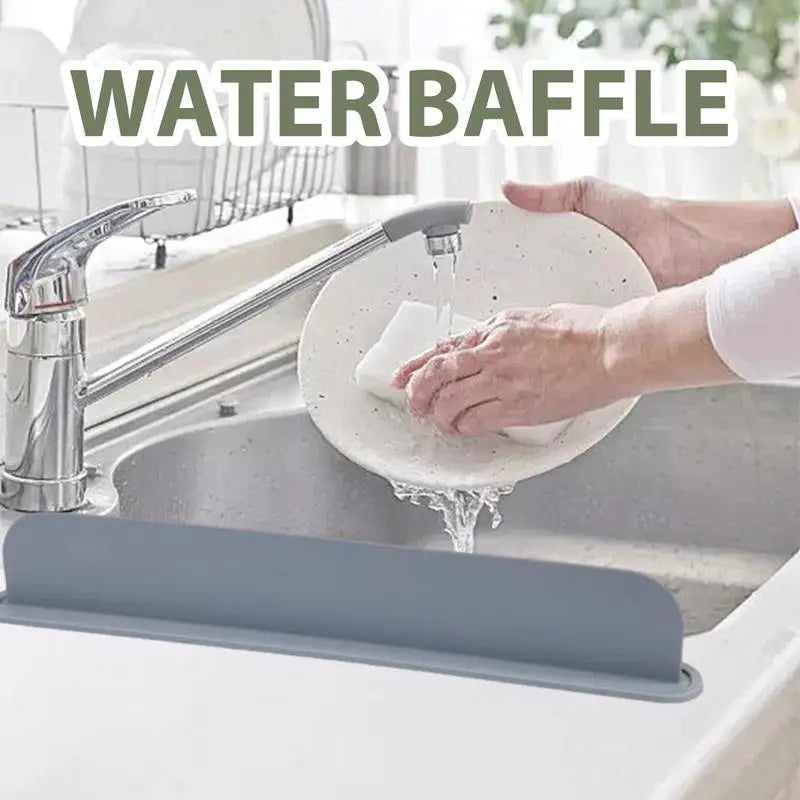 Kitchen Sink Water Splash Guard Washing Basin Anti-splash Stopper Silicone Waterproof Splatter Screen kitchen Anti-water Board