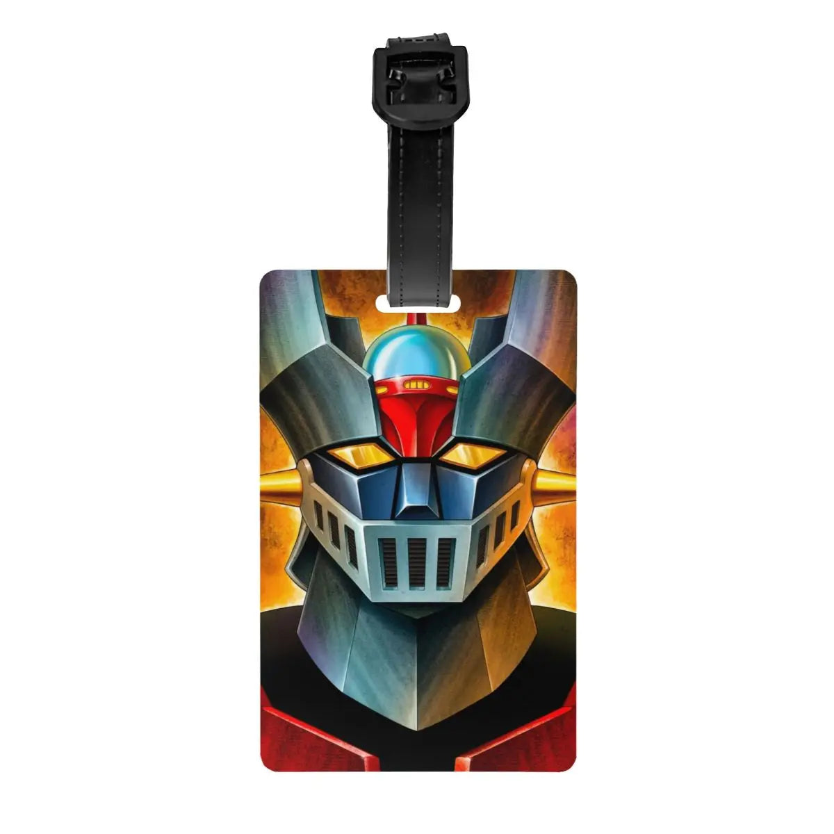 Custom Grendizer Anime Luggage Tag Privacy Protection UFO Robot Goldorak Baggage Tags Travel Bag Labels Suitcase