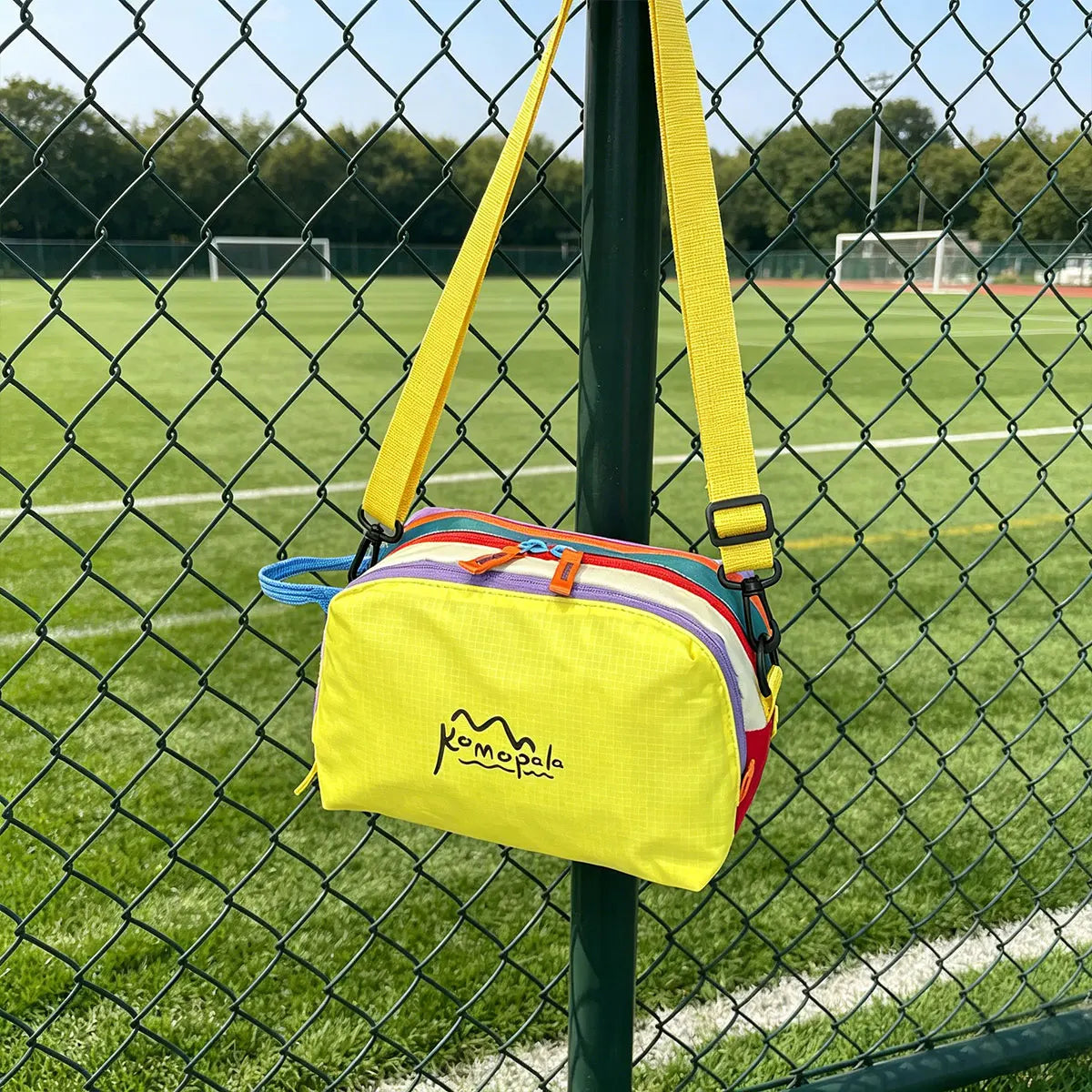 Trendy Personality Dopamine Rainbow Color Diagonal Cross Bag Large Capacity Outdoor Convenient Handheld Travel Makeup Bag