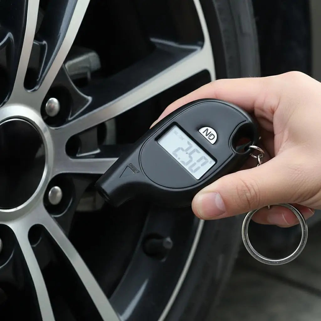Portable Digital Car Tire Pressure Tester Motorcycle Auto Tyre Air Meter Gauge LCD Display Procession Tool 3-150 PSI Safety