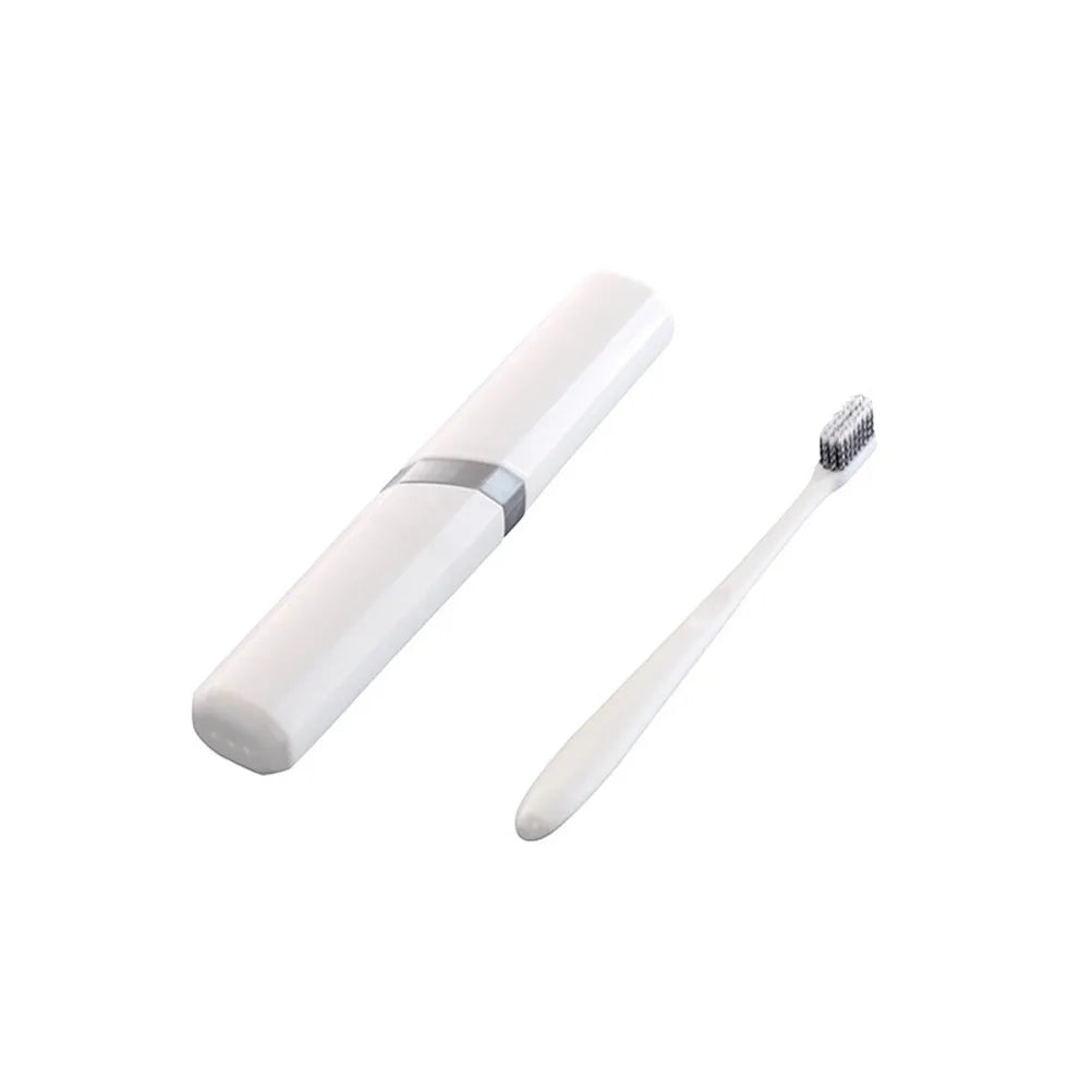 1Set Travel Toothbrush Set Lightweight Compact Toothbrush Holder with Storage Box for Toothpaste and Brush Prevents Bending on