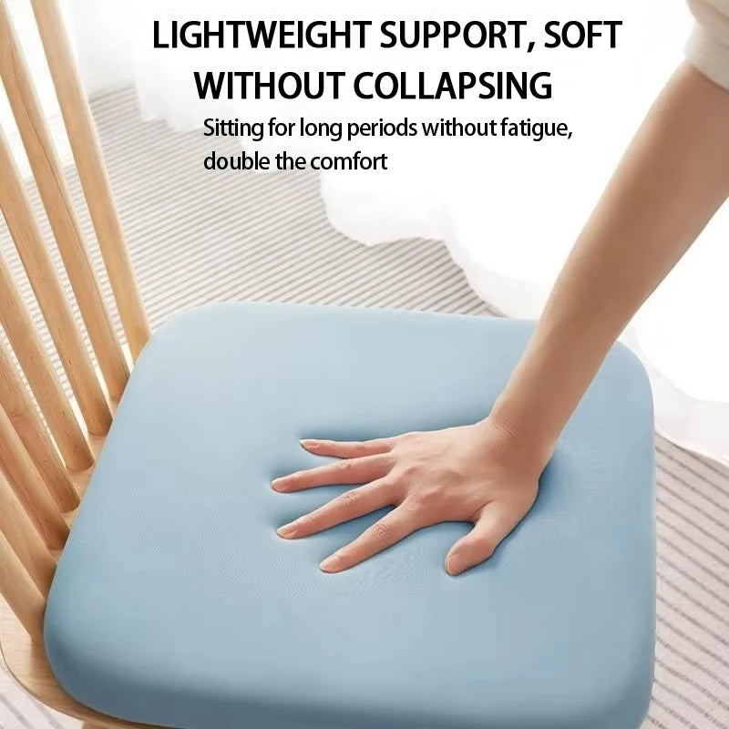 1Pc Thick Seat Cushion Ultra Soft Memory Foam Office Chair Pad Breathable Rebound Waist Support Cushion