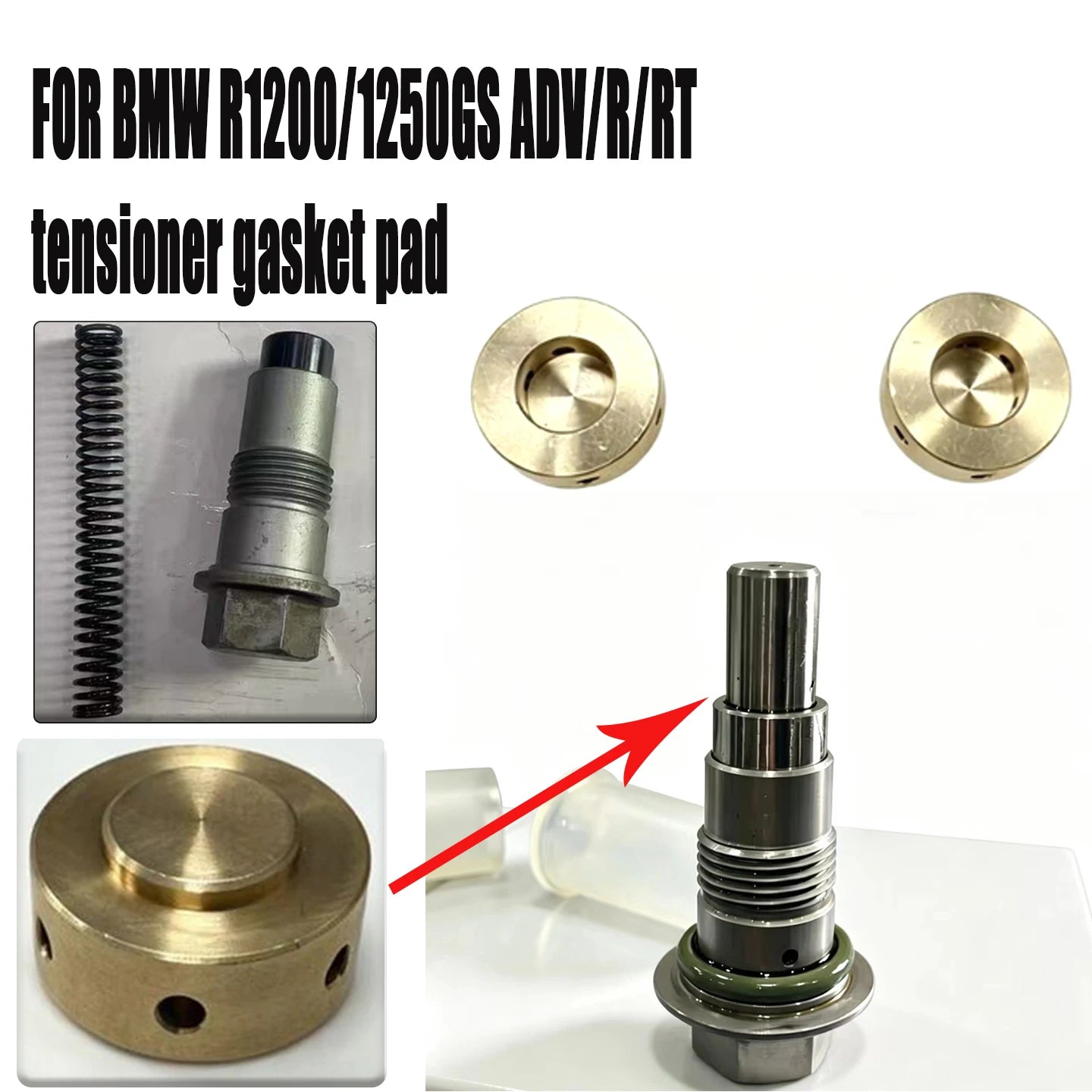 FOR BMW R1200/1250GS ADV/R/RT Tensioner Gasket Pad Spring Solve The Abnormal Noise From The Small Chain on The Cylinder