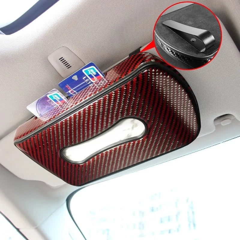 For Lotus Exclusive Carbon Fiber Car Tissue Box Holder – Premium Interior Accessory for Eletre/Emeya/Evija