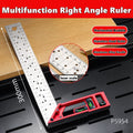 Right Angle Ruler 45/90 Degree Positioning Hole Angle Ruler Industrial Grade Positioning Marking Angle Ruler Woodworking Tool