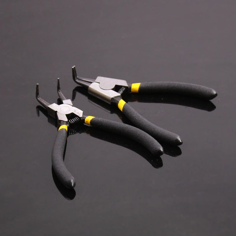 5-In Circlip - Pliers Needle Nose Pliers Retaining Ring Pliers For Removing Installing Puller Locking Rings Shafts Hand Tool