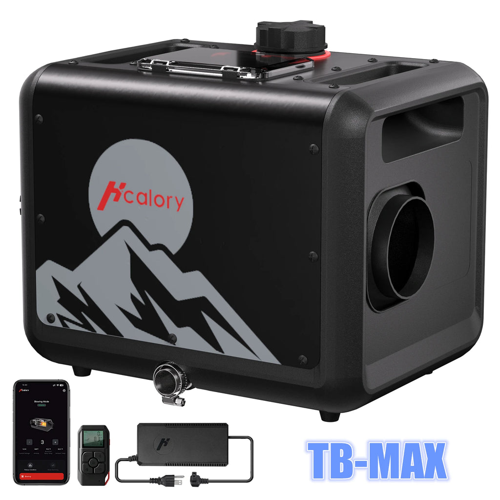 Hcalory TB-MAX 8KW Diesel Heater All in One 7.5L Diesel Air Heater DC12V/24V&AC110 Altitude Mode Parking Heater with App Control