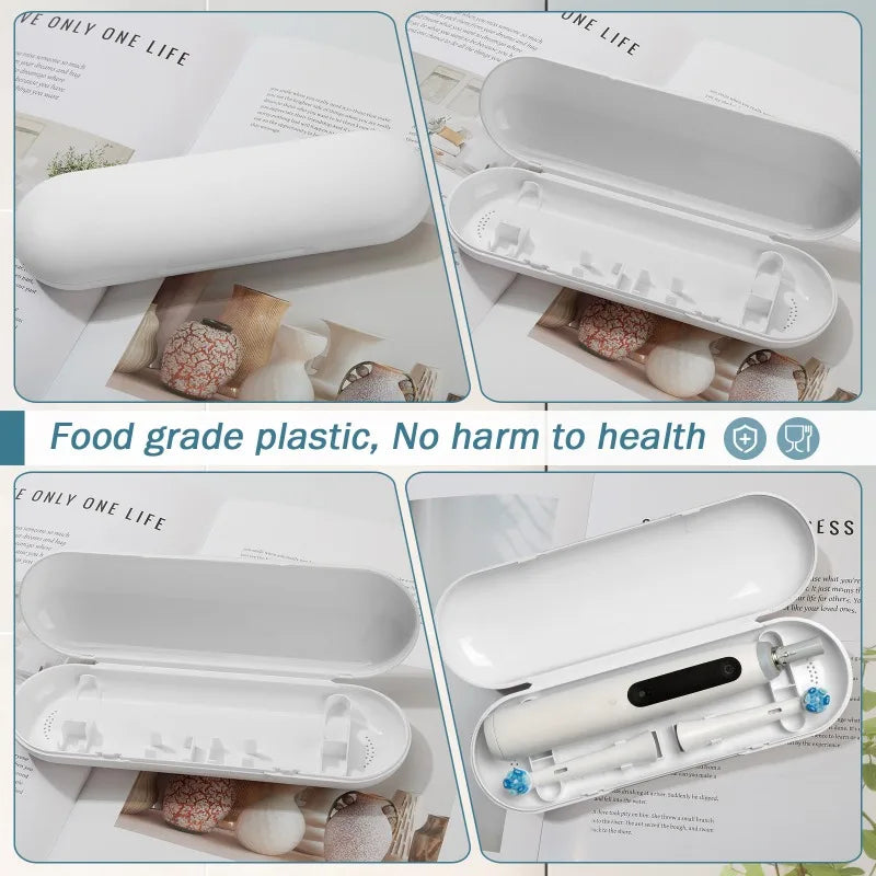 New 2PC Electric Toothbrush Travel Box Compatible with Oralb Io Portable Dustproof Toothbrush Box Toothbrush Travel Containers