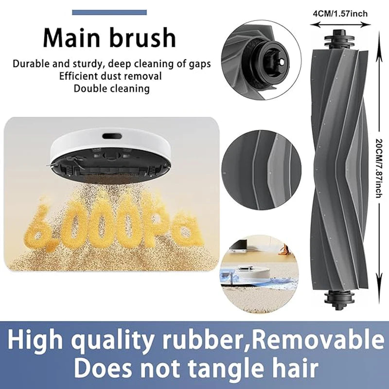 For Dreame D9 Max Gen2/D10S Pro/D10S Robot Vacuum Accessories Main Brush HEPA Filters Mop Pads Side Brush Replacement Parts