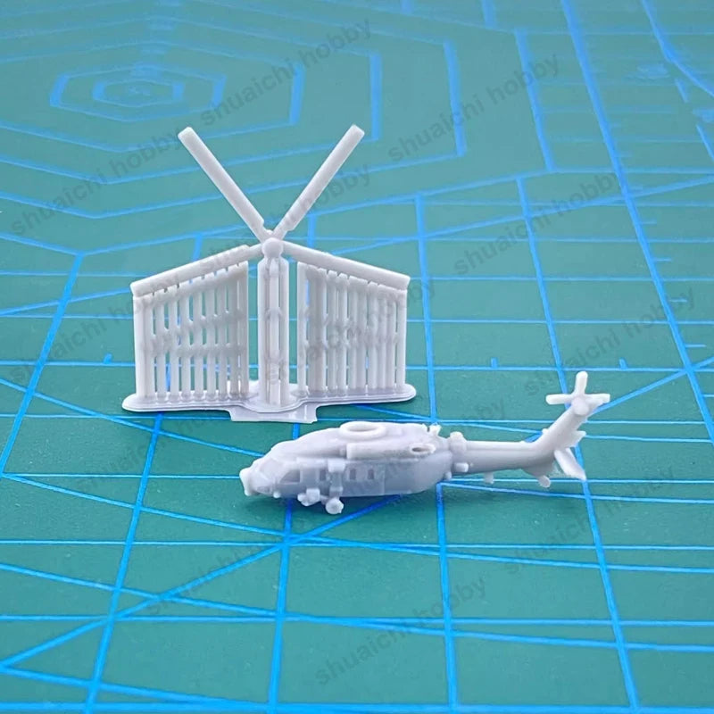 5Sets Model Z-20 Helicopter 1/2000 1500 700 400 350 Scale Uncolored Resin Land Aviation Airplane Assembly Parts for DIY Hobby