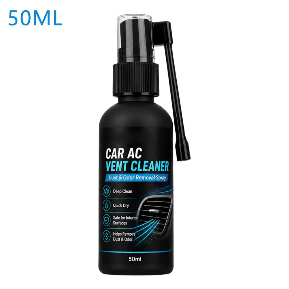 Car AC Vent Cleaner Spray Deep Dust Odor Removal Quick Dry Long Nozzle Air Conditioner Vent Cleaning Agent Auto Interior Care