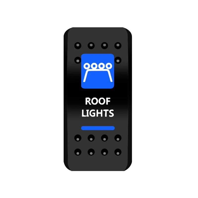 BANDC Rocker Switch Cover (No Switch) Anchor Bilge Pump Labels Cap for Car RV Marine Dash Panel Boat Accessories Carling Switch