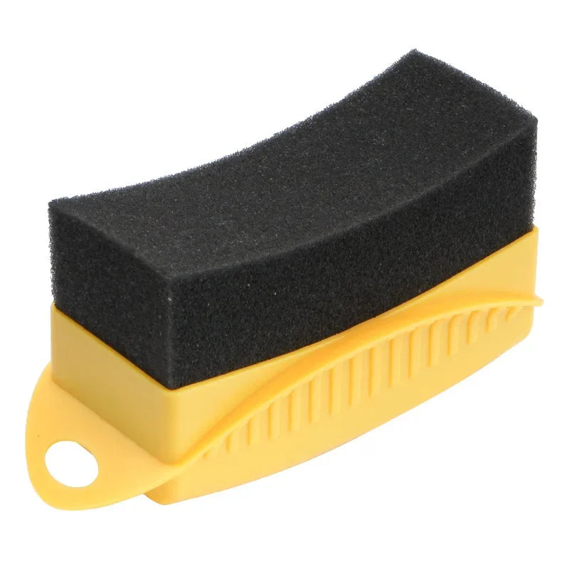 Car Wheel Polishing Waxing Sponge Brush ABS Car Tire Washing Cleaning Brushes Contour Detailing Dressing Applicator Pad