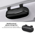 Car Sun Visor Glasses Case Anti-Scratch Sunglasses Storage Box Glasses Holder Organizer Universal for 99% Car Models