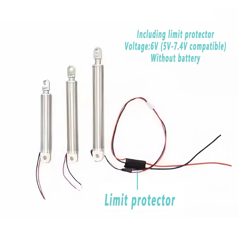 9mm Mini Electric Linear Actuator Metal Push Rod 6V with Limit Actuator 10/20/30mm Maximum Load 3Kg for Rc Truck Car Boat Toy