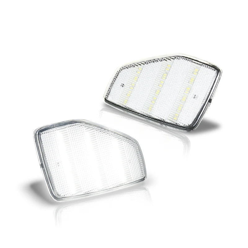 2pcs Smoked/clear Full LED Amber/white Front Side Marker Lights For 05/06-10 Hummer H3/09-10 H3T