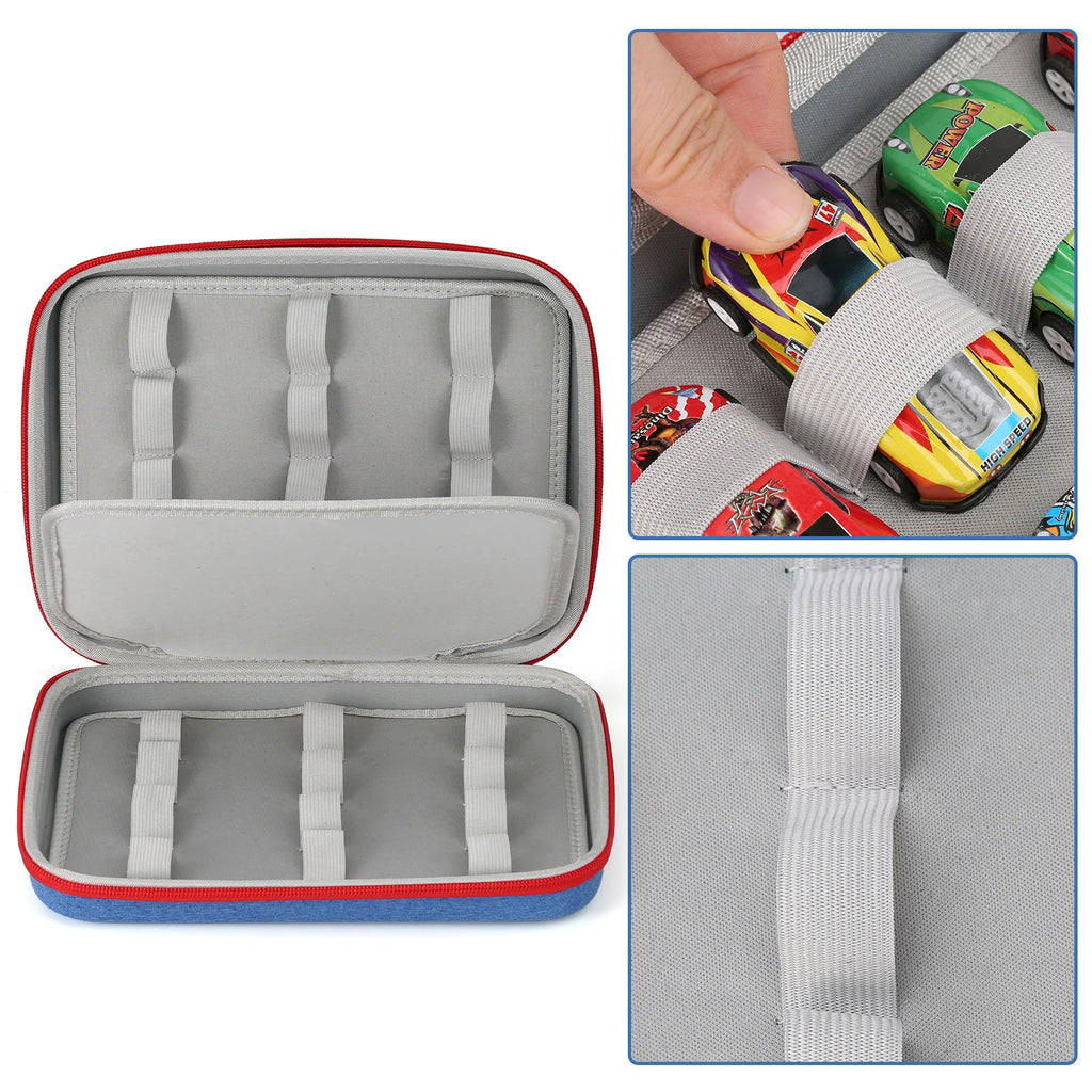 Toy Car Organizer Carrying Case for Matchbox Cars, Portable Carrying Container Carrier Holder Fit for Mini Cars, Diecast Cars St