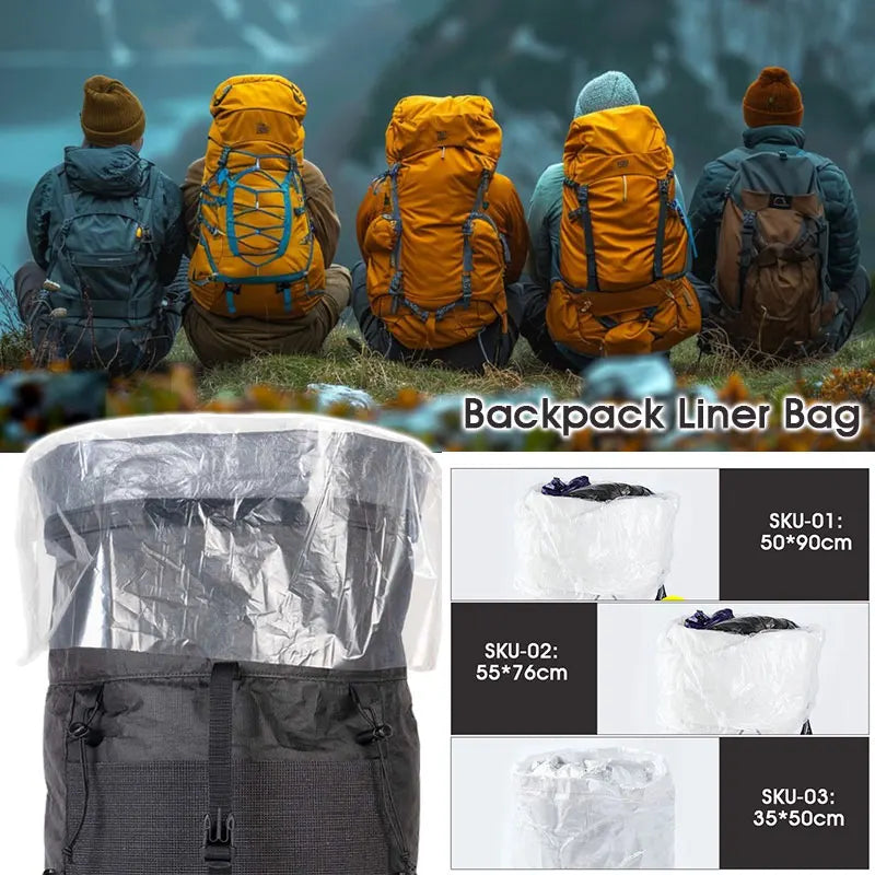 Ultralight Waterproof Backpack Liner Dry Bag Compression Stuff Sack for Hiking Camping Trekking Outdoor Gear Organizer