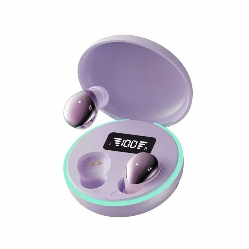 NEW Sound Insulation Super Bass Sleep Headphones Wireless Bluetooth Earphones With Mic Sports Earbuds Mini HD Headset