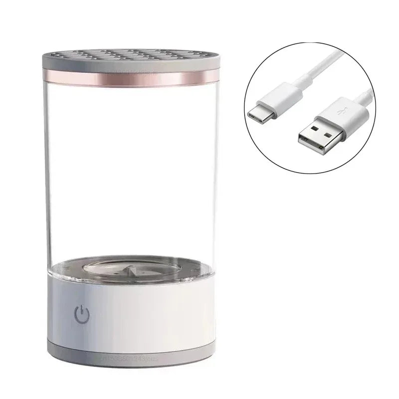 USB Electric 3 in 1 Portable Makeup Brush Cleaner with Drying Rack Quick Dry Lazy Cleaning Tool for Makeup Brushes