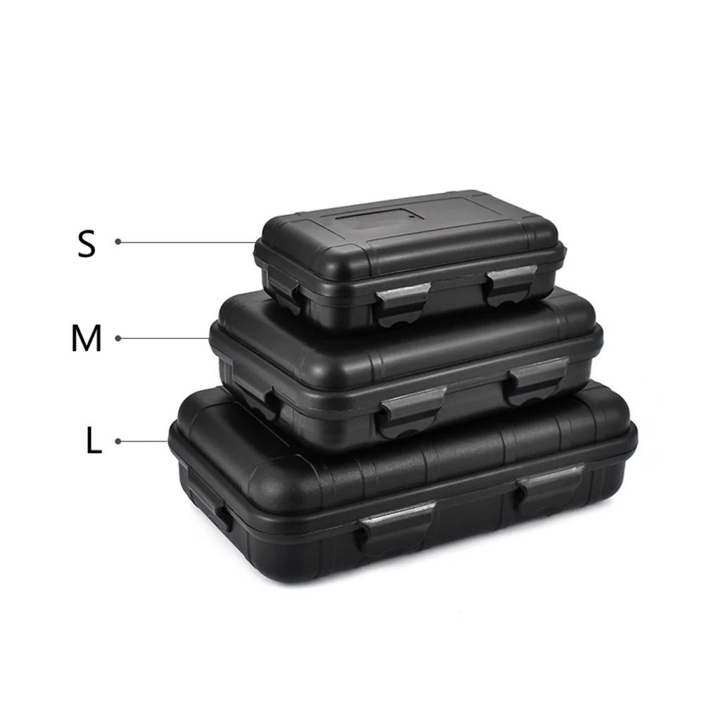 Plastic Outdoor Camping Survival Container Storage Case Box Bag Shockproof Waterproof Case Sealed Box Wild Survival Storage Box