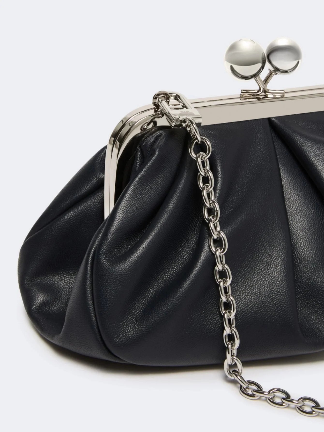 women kisslock clutch bag clasp pouch frame purse evening dinner party bag 2026 summer new microfibe leather shoulder bag