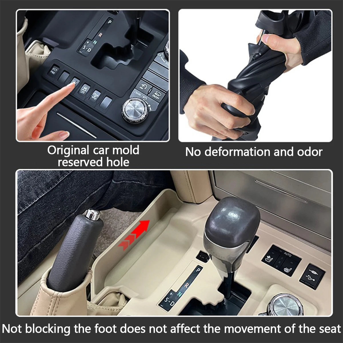 For 2008-2021 Land Cruiser Lc200, Central Control Silicone Mat, Central Control Dust-Proof Mat, Silicone Storage Mat, Car Interior Protection Accessories
