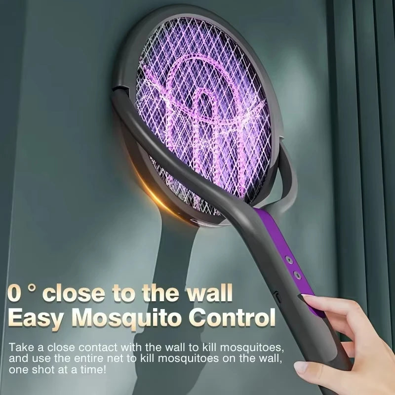 Automatic Mosquito Swatter, Telescopic, Rotatable Mesh For Wider Coverage, USB Charging, Fast, Long Standby Time