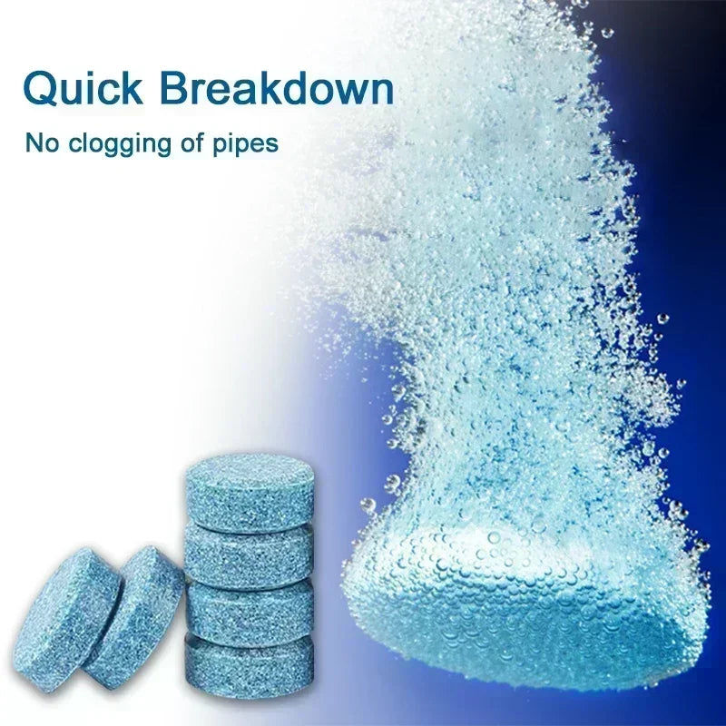 Solid Cleaner Car Windshield Washer Fluid Concentrated Effervescen Tablets for Car Room Kitchen Window Glass Cleaning