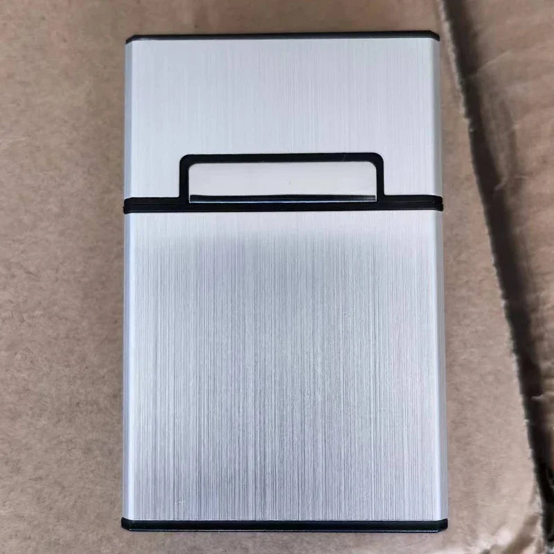 Fashion Magnetic Flip-top Cigarette Case -Hold 20 Cigarettes, Moisture-proof ,Dust-proof - Portable Metal Cigarette Case.
