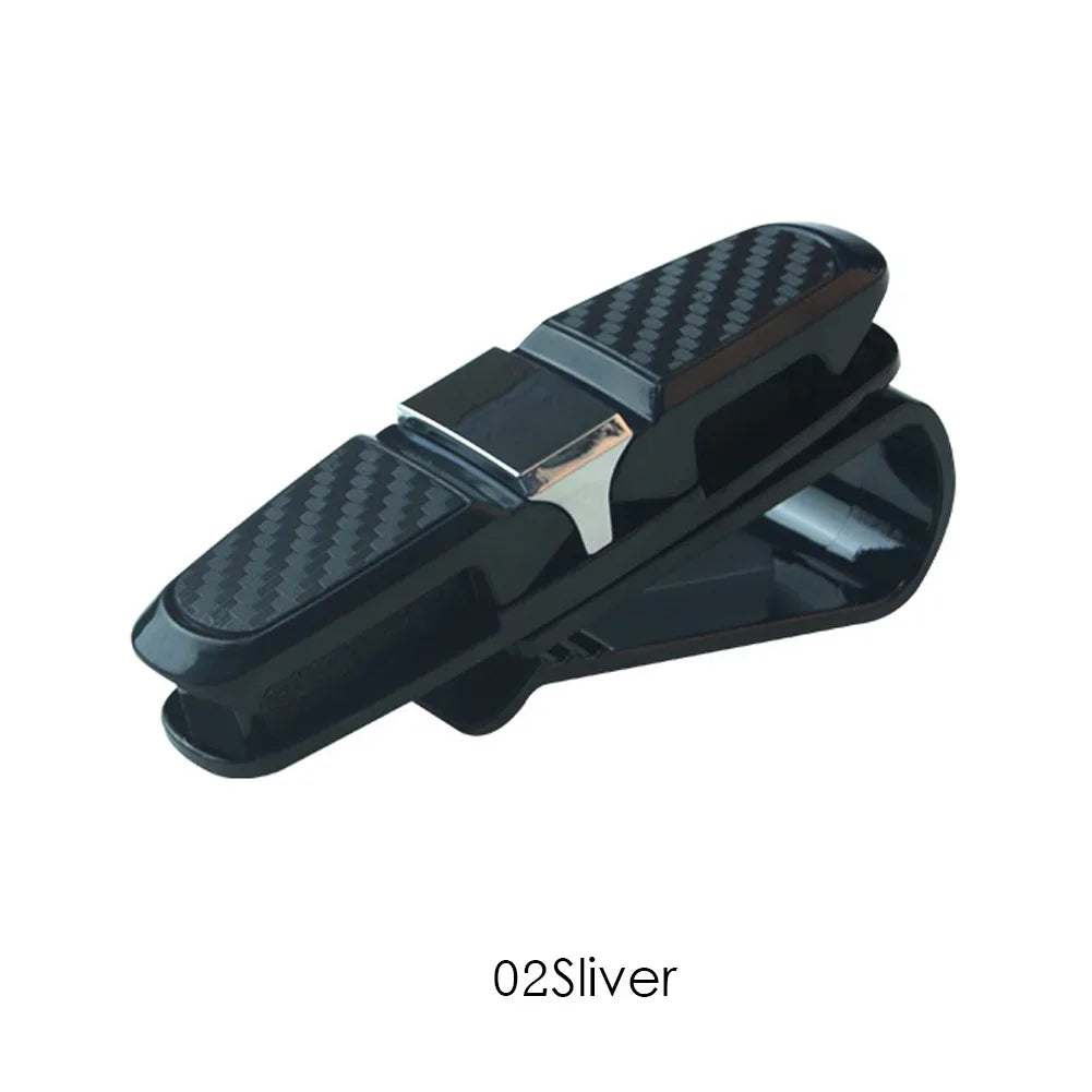 Car Glasses Case Auto Sun Visor Glasses Holder Sunglasses Clip Card Holder Eyeglasses Accessories Car Accessories Interior