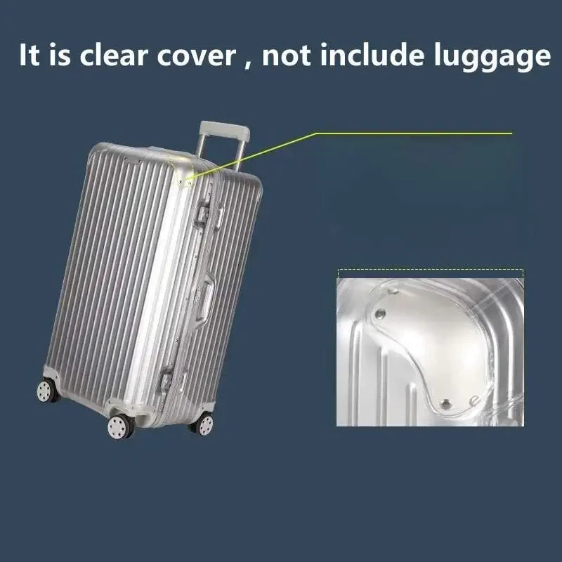 Luggage Cover for Rimow Original Trunk Plus with Zipper Suitcase Clear Covers Dustproof Protecter Case Wear-resisting PVC 33"