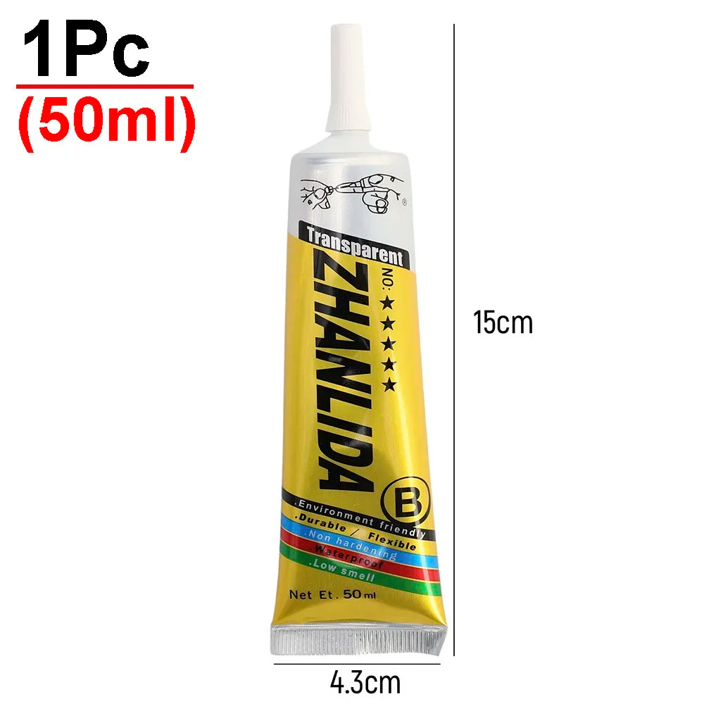 50ML/15ML Repair Glue Repair Glue with Precision Applicator Tip for Book Phone Screen Frame Bonding and Battery Back Cover