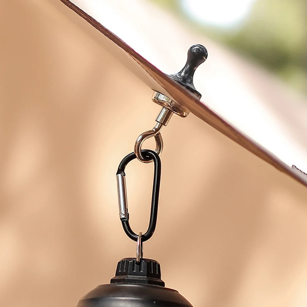 Hanging Carabiners Pulling Force Mini Magnetic Hooks Heavy Duty Multipurpose for Outdoor Hanging Camping Light