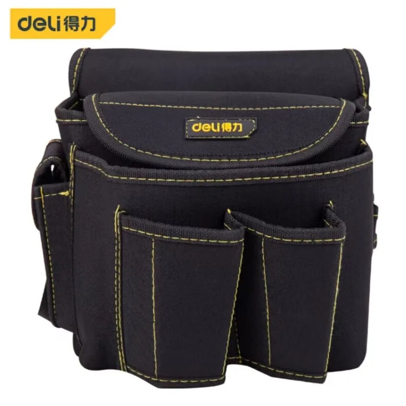 Deli Tools Storage Bag Multifunction Electrician Portable Toolbag Multi-Pocket Screwdriver Utility Kit Holder Tool Organizer