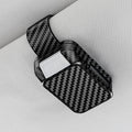 Universal Car Sun Visor Glasses Clip Carbon Fiber Portable Eyeglasses Sunglasses Storage Holder Car Interior Accessories
