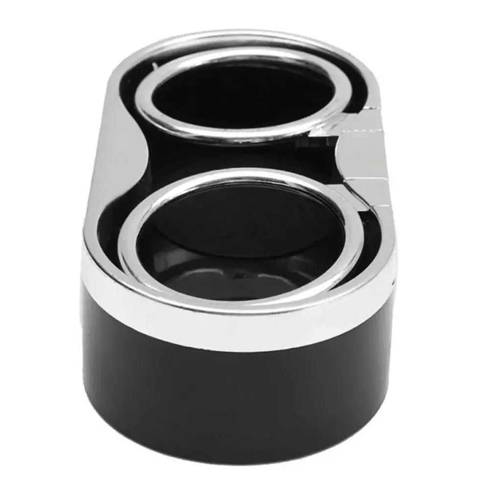 Auto Cup Holder for Car Truck Console Dual Mount Beverage Stand with Soft Pads to Absorb Vibration Holds Two Drinks