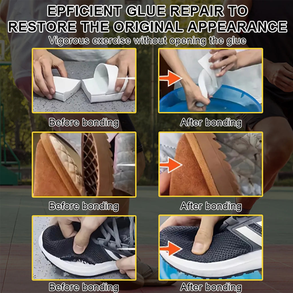 35-50g Super Strong Shoe Glue with Nozzle, Waterproof Fast Repair Adhesive for Sneakers Heels Leather, Professional Sole Repair