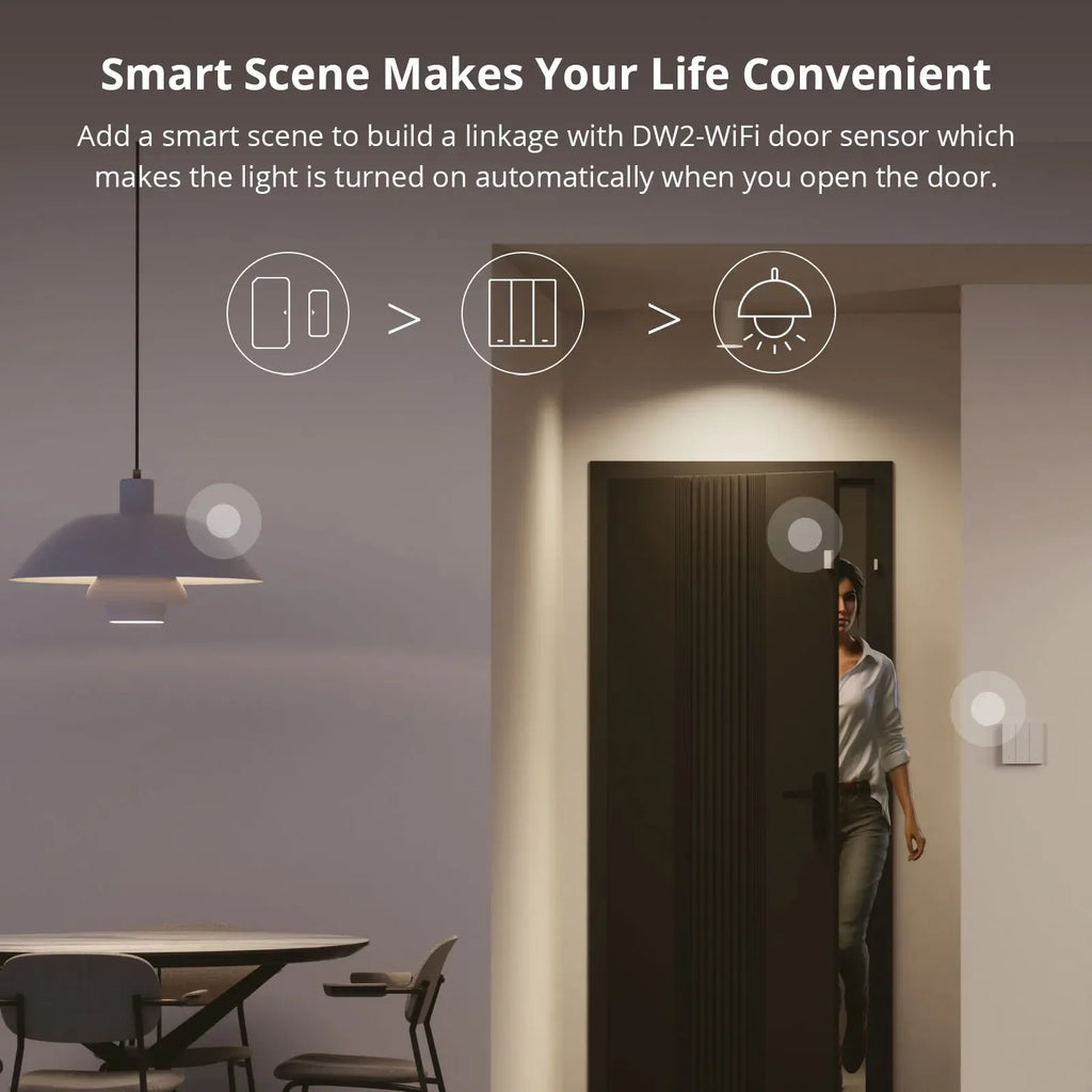 SONOFF M5 Matter SwitchMan WiFi Wall Switch Push Button Switch 120 Type Switch Frame Work with Alexa Google Homekit Alice