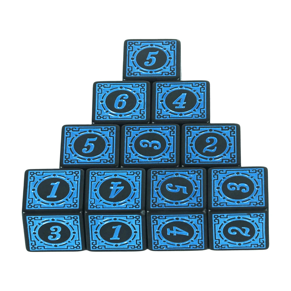 Dice 10Pcs D6 6 Sides for D&D Party Family Games RPG Dados As Collection