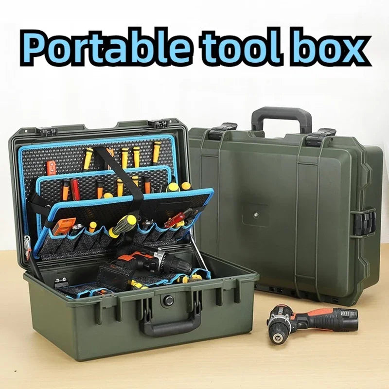 Portable Tool Case Electronic Toolbox Professional Organizer Box for Workers Multi-purpose Storage Cases Tools Accessories