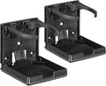 2 Pcs Cup Holder Adjustable Folding Cup Drink Can Bottle Holder Stand Mount For Car Auto Boat Truck RV Van Fishing Box