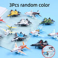 3PCS Airplane Model Fidget Toy Mini Plastic Airplane Model Pull-Back Sliding Crash-Resistant Airplane Toy Birthday Party Favor