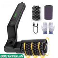 Electric BBQ Grill Brush 180° Adjustable Stainless Steel Brush Head Grill Cleaning Brush for Outdoor Grilling and Kitchen Grates