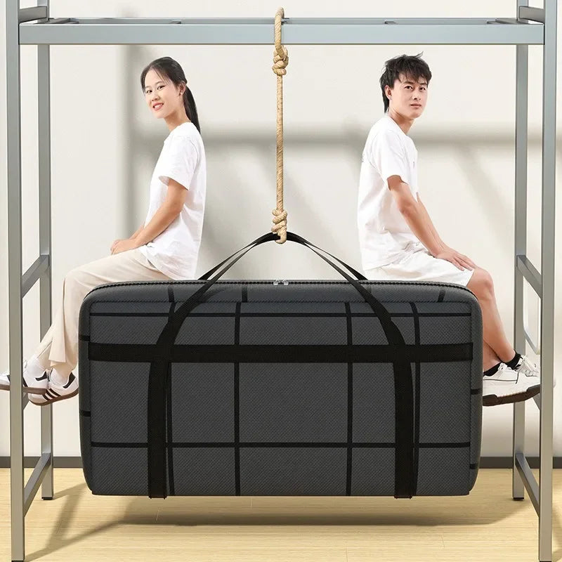 Thickened Waterproof Moving Bag Super Large Capacity Striped Storage for Moving And Traveling Organizer Storage Bag