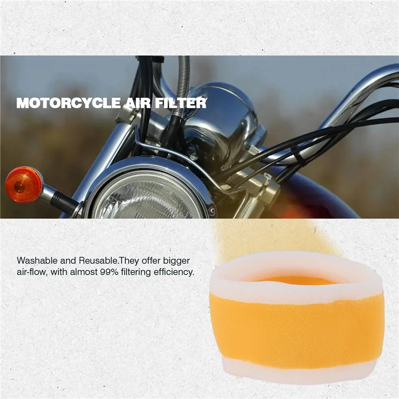 AU63-Motorcycle Air Filter Foam Cleaner For Yamaha XV 125 XV250 Virgo 250 V-Star 250 1988-2015