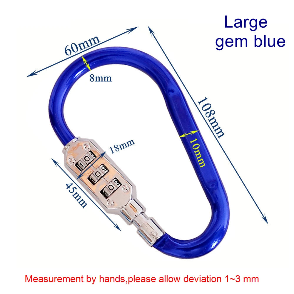 Code Number Lock 3 Digit Dial Combination Padlock Luggage Zipper Bag Backpack Handbag Suitcase Drawer Outdoor Firm Durable Locks