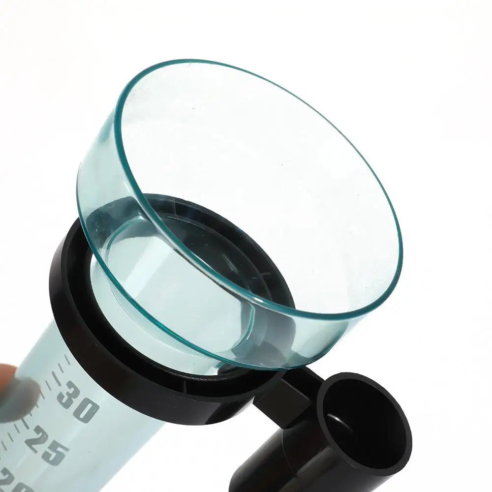 35mm Rain Gauge Clear Polystyrene Rainfall Meter Outdoor Garden Yard Ground Spike Stake Scale Weather Precision Measurement Tool