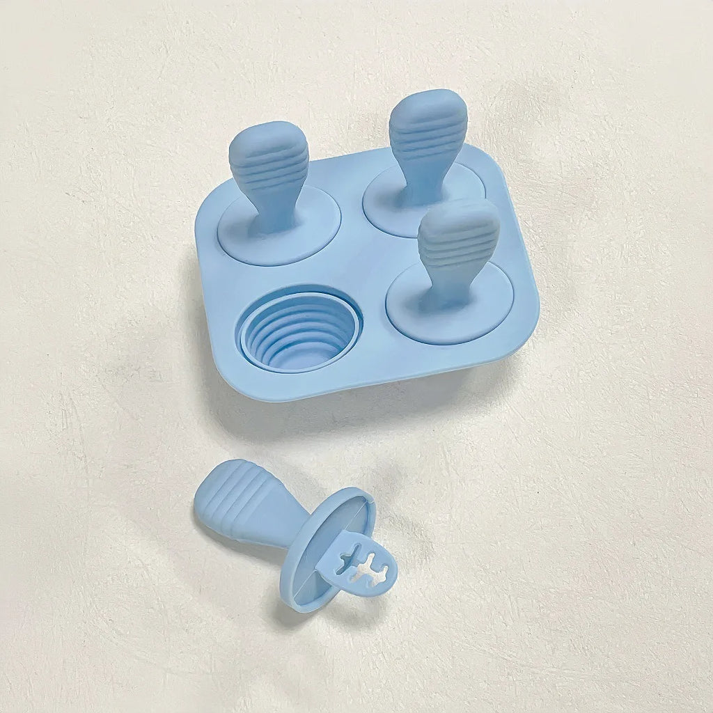 Baby Silicone Ice Cream Mold, Reusable Non-Toxic Ice Cube Tray for Homemade Frozen Treats, Breast Milk Storage, Kitchen